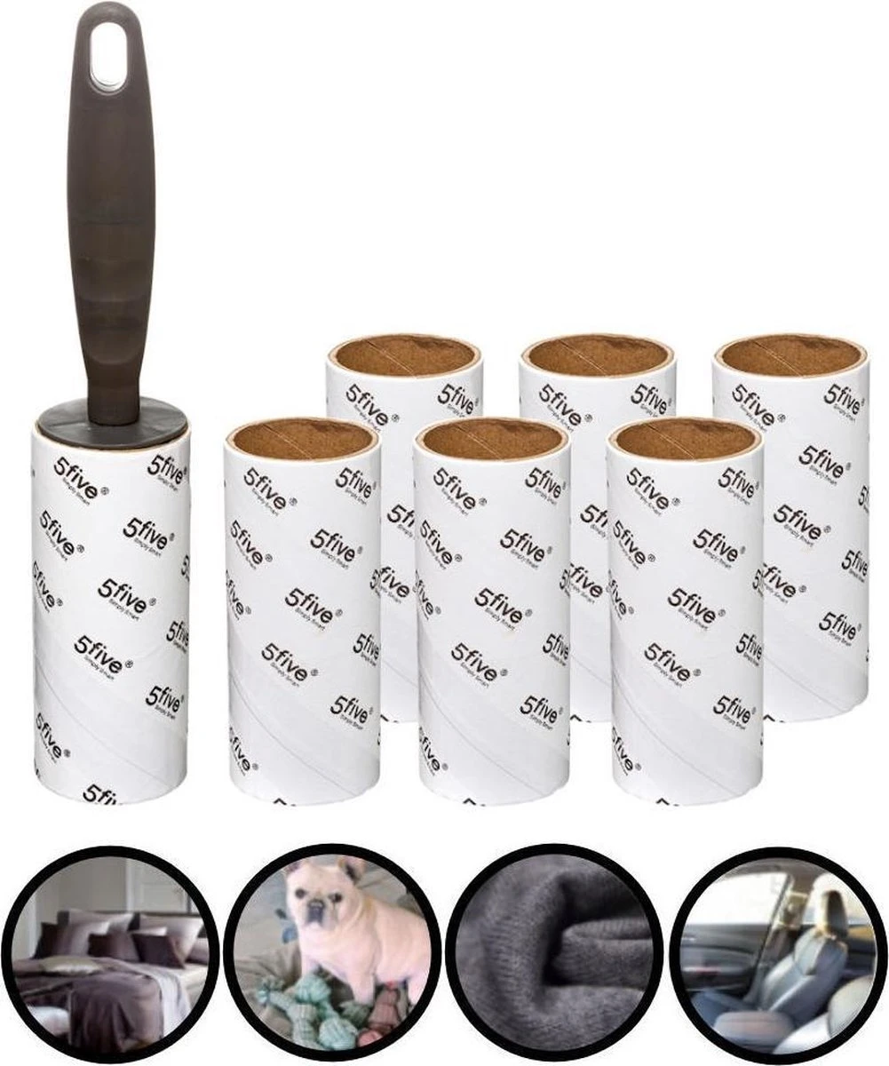 Merkloos Decopatent® Kleefroller - Pluizenroller - Incl. 6 Navullingen 3 Merkloos Decopatent® Kleefroller - Pluizenroller - Incl. 6 Navullingen - Afbeelding 3