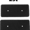 Merkloos 2x Geschikt Voor Samsung - Filter Foam Wasdroger Schuimfilter - Alternatief Geschikt Voor Droger Samsung - DC6200376A - DC62-00376A