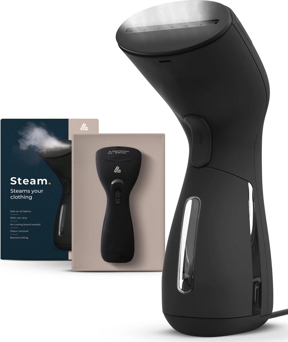 Attic Lux Krachtige Kledingstomer - Handstomer - Professioneel - Compact- Warmt Snel Op - Inclusief Opzetborstel - Zwart 1 Attic Lux Krachtige Kledingstomer - Handstomer - Professioneel - Compact- Warmt Snel Op - Inclusief Opzetborstel - Zwart