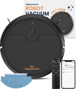 Happysnoots Robotstofzuiger Met Dweilfunctie - Dweilrobot - Draadloos