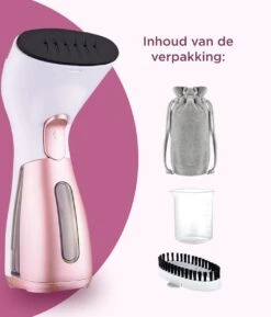Luxe Kledingstomer - Handstomer - Handstoomreiniger - Stoomstrijkijzer - Stomer Kleding - Voor Op Reis - Roze -Leifheit Store 1026x1200 3
