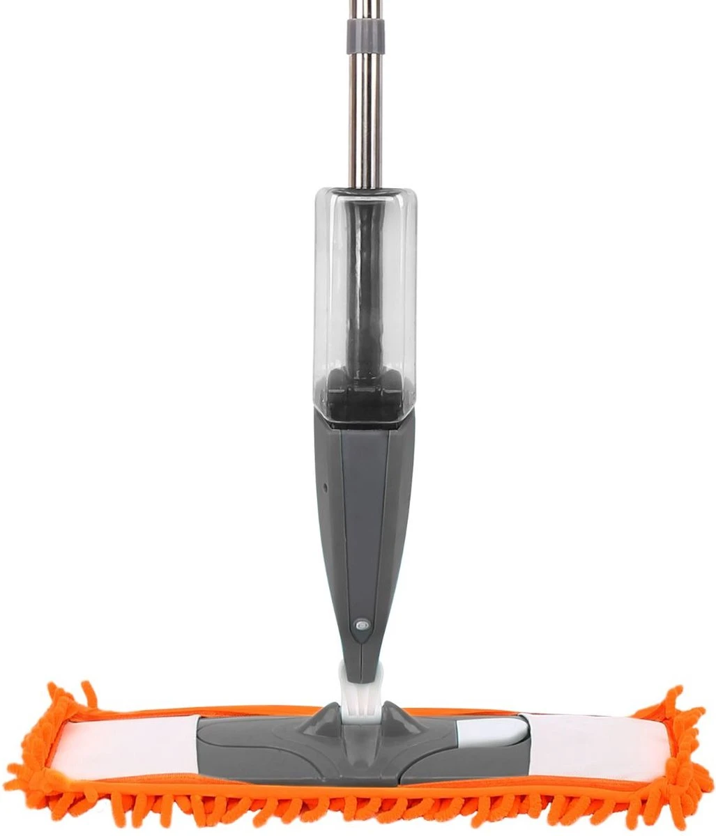 Clever Clean, Prime Spray Mop - Vloerwisser Met Spray Functie – Oranje/Grijs – Dweilsysteem Voor Alle Vloeren Met Microvezel Dweil 1 Clever Clean, Prime Spray Mop - Vloerwisser Met Spray Functie – Oranje/Grijs – Dweilsysteem Voor Alle Vloeren Met Microvezel Dweil