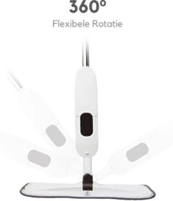 W&Z® Spray Mop - Schoonmaak Dweilsysteem - Vloerwisser Met Spray Functie - Vloertrekker Met Steel - Vloerreiniger - Wit -Leifheit Store 1034x1200