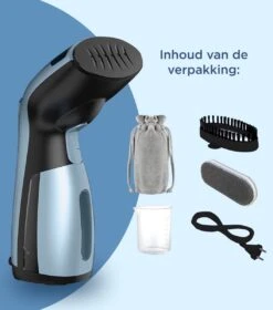Luxe Kledingstomer - Handstomer - Handstoomreiniger - Stoomstrijkijzer - Stomer Kleding - Voor Op Reis - Blauw -Leifheit Store 1059x1200 6