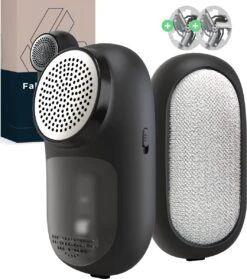 Attic Lux 2-in-1 Pluizenverwijderaar – Kledingborstel – Ontpluizer – Ontpiller – Draadloos – Elektrisch – Kleding/Meubels/Beddengoed - Zwart