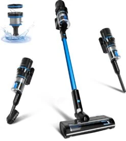 Aigostar 4 In 1 Steelstofzuiger Draadloos - Steelstofzuigers - Kruimelzuiger Functie - 250W - 2700Pa - Willie 33A3O - Wit