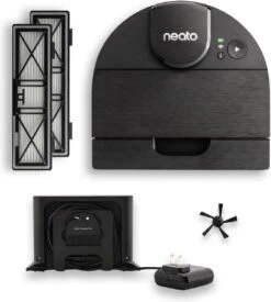 Neato® D9 Intelligente Robotstofzuiger - D-vormig Design, HEPA-filter, Lasermapping-navigatie - Bediening Via App - 200 Minuten Looptijd Met Automatisch Opladen/Hervatten - Zwart -Leifheit Store 1076x1200 6