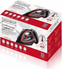 Royalty Line Draadloos Strijkijzer - Krachtig Snoerloos Strijken - Snoerloze Stoomstrijkijzer - Droogstrijkijzer - 2400W - Strijkijzer Met Stoomgenerator - 450ML Watercapaciteit - Rood 18 Royalty Line Draadloos Strijkijzer - Krachtig Snoerloos Strijken - Snoerloze Stoomstrijkijzer - Droogstrijkijzer - 2400W - Strijkijzer Met Stoomgenerator - 450ML Watercapaciteit - Rood -Leifheit Store 1080x1200 2