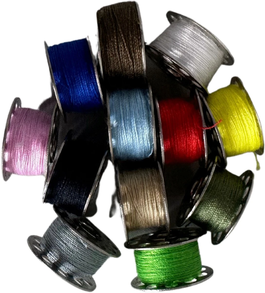 3BMT Naaimachine 12 Spoeltjes - Met Garen - Diverse Kleuren - Universeel 3 3BMT Naaimachine 12 Spoeltjes - Met Garen - Diverse Kleuren - Universeel - Afbeelding 3