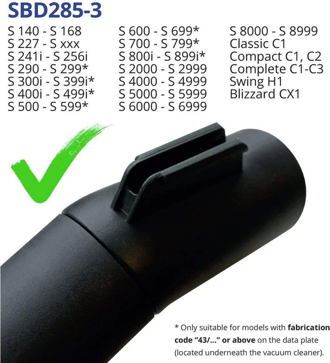 Scanpart Stofzuigermond 35 Mm - Miele Alternatief Speciaal Geschikt Voor Classic Compact Complete - C1 C2 C3 S2 S4 S5 S6 S8 - SBD285-3 - Voor Harde En Zachte Vloeren 6 Scanpart Stofzuigermond 35 Mm - Miele Alternatief Speciaal Geschikt Voor Classic Compact Complete - C1 C2 C3 S2 S4 S5 S6 S8 - SBD285-3 - Voor Harde En Zachte Vloeren - Afbeelding 6