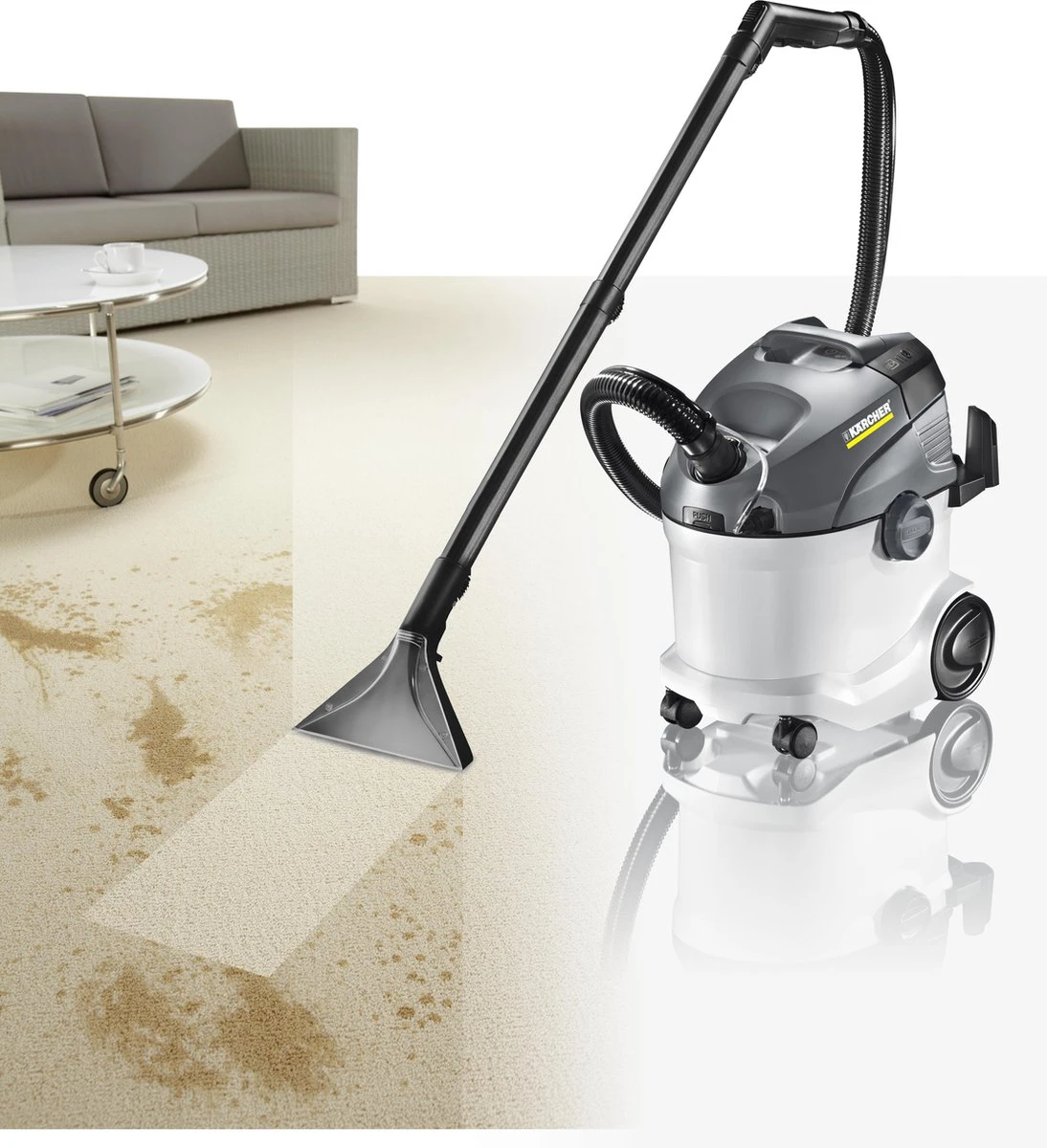 Kärcher SE 6.100 Tapijtreiniger - 1400W - 4L - Nat En Droog 11 Kärcher SE 6.100 Tapijtreiniger - 1400W - 4L - Nat En Droog - Afbeelding 11