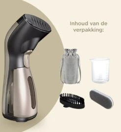 Luxe Kledingstomer - Handstomer - Handstoomreiniger - Stoomstrijkijzer - Stomer Kleding - Voor Op Reis - Goud -Leifheit Store 1103x1200 3