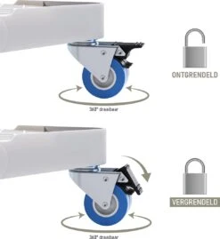 Noswo Wasmachine Verhoger - Tot 300 KG - Verstelbare Multitool - Anti Vibratie Dempers - Ook Geschikt Voor Vaatwasser, Koelkast, Vriezer En Droger - 45/63 X 11/13 Cm - Met Wieletjes -Leifheit Store 1103x1200 4