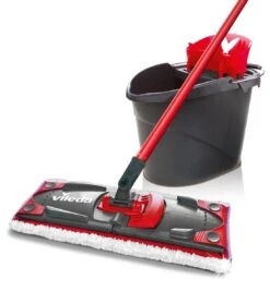 Vileda UltraMax Sensitive - Complete Set - Vlakke Microvezelmop + Emmer Met Pers - Voor Parket En Delicate Oppervlakken