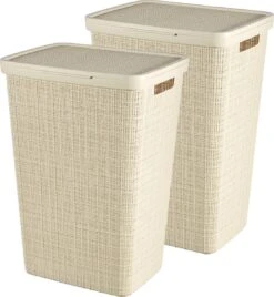 Curver Jute Wasmand Met Deksel 58L - 2 Stuks - Gebroken Wit 18 Curver Jute Wasmand Met Deksel 58L - 2 Stuks - Gebroken Wit -Leifheit Store 1106x1200 3