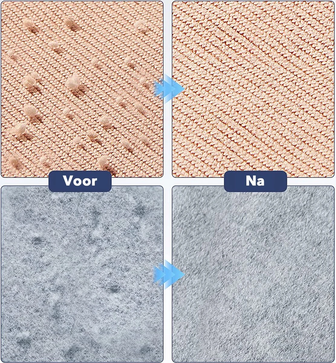 DOWO® - Elektrische Pluizenverwijderaar - Ontpluizer - Draadloos En Oplaadbaar - Pluizentondeuse - 3 Extra Opzetstukken - Zwart 8 DOWO® - Elektrische Pluizenverwijderaar - Ontpluizer - Draadloos En Oplaadbaar - Pluizentondeuse - 3 Extra Opzetstukken - Zwart - Afbeelding 8