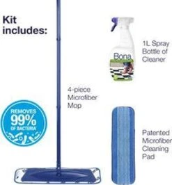 3-in-1 Dweilset - Bona - Laminaatvloer Reiniger - Tegelvloer Reiniger -Leifheit Store 1115x1200