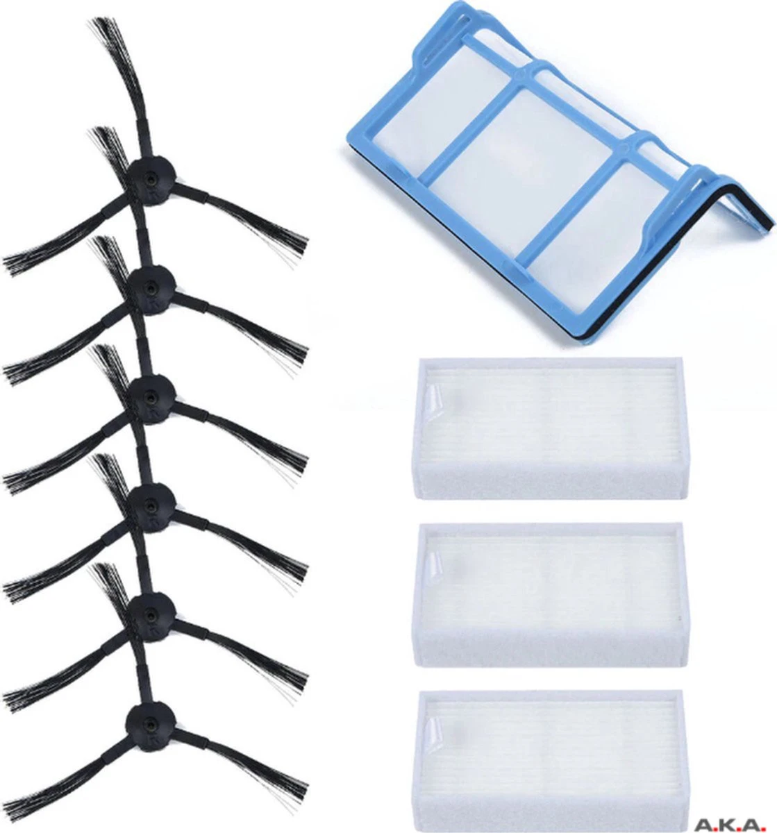 Merkloos A.K.A. Robotstofzuiger Filter & Zij Borstel Set 10-delig - Onderdelen Geschikt Voor MEDION MD Series Robot Stofzuiger - MD16192 MD18500 MD18501 MD18600 1 Merkloos A.K.A. Robotstofzuiger Filter & Zij Borstel Set 10-delig - Onderdelen Geschikt Voor MEDION MD Series Robot Stofzuiger - MD16192 MD18500 MD18501 MD18600