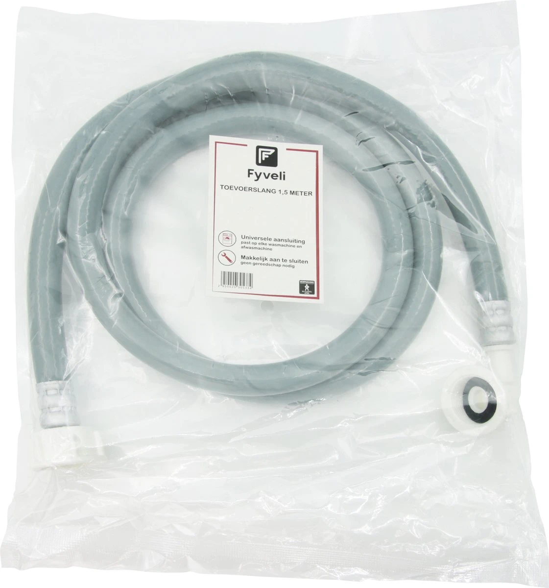 Fyveli Wasmachine Toevoerslang - 1,5 Meter - 3/4" Aansluiting 6 Fyveli Wasmachine Toevoerslang - 1,5 Meter - 3/4" Aansluiting - Afbeelding 6