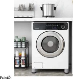 Luxe Trillingsdempers Wasmachine – Set Van 4 Stuks – Grijs - Extra Dik - Voetjes Wasmachine & Droger - Wasmachine Demper – Anti Trillings / Vibratie Dempers Pads – Antislip Rubber – Trillingsmat – Antislipmat - Schokdempers Wasmachine -Leifheit Store 1123x1200 7