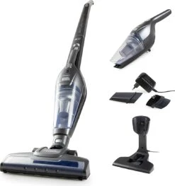 PRIMO PR506SV Stofzuiger Zonder Zak - 2-in-1 Steelstofzuiger Draadloos - Kruimelzuiger - HEPA Filter - Zilver