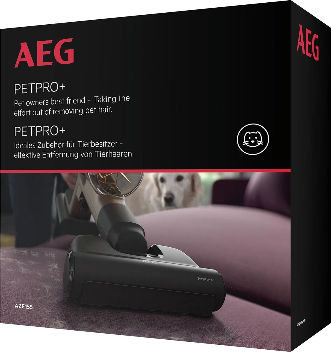 AEG AZE155 Pet Pro+ - Huisdieren Zuigmond AP81 Steelstofzuiger - Turbozuigmond - Dierenhaar 2 AEG AZE155 Pet Pro+ - Huisdieren Zuigmond AP81 Steelstofzuiger - Turbozuigmond - Dierenhaar - Afbeelding 2