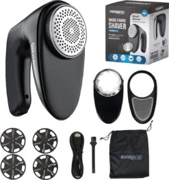 Beepro® Elektrische Pluizenverwijderaar - Ontpluizer - Draadloos En Oplaadbaar - Zwart -Leifheit Store 1128x1200 5