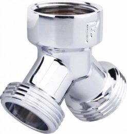 Fyveli Y Stuk Kraan Splitter - Aanvoer Y Stuk - Waterverdeler Voor Wasmachine En Vaatwasser - 3/4" - Verchroomd Messing - Lange Uitloop -Leifheit Store 1133x1200 7