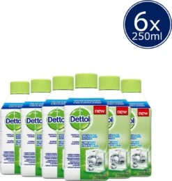 Dettol Wasmachine Reiniger Hygiëne - 250ml X 6 - Voordeelverpakking
