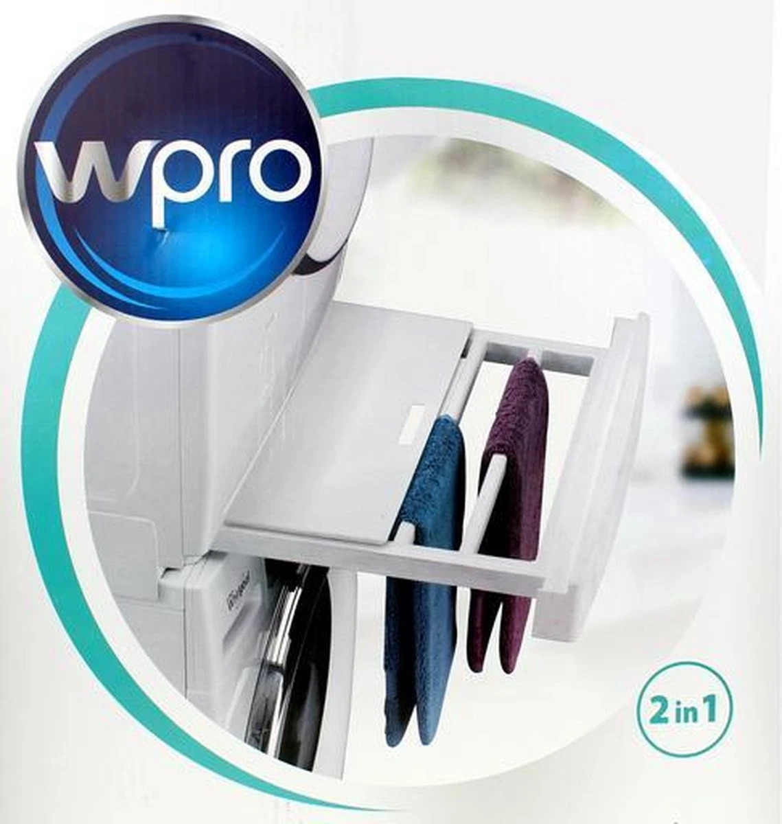 Wpro SKP101 - Stapelkit Met Uitschuifbaar Droogrek - Universeel 9 Wpro SKP101 - Stapelkit Met Uitschuifbaar Droogrek - Universeel - Afbeelding 9