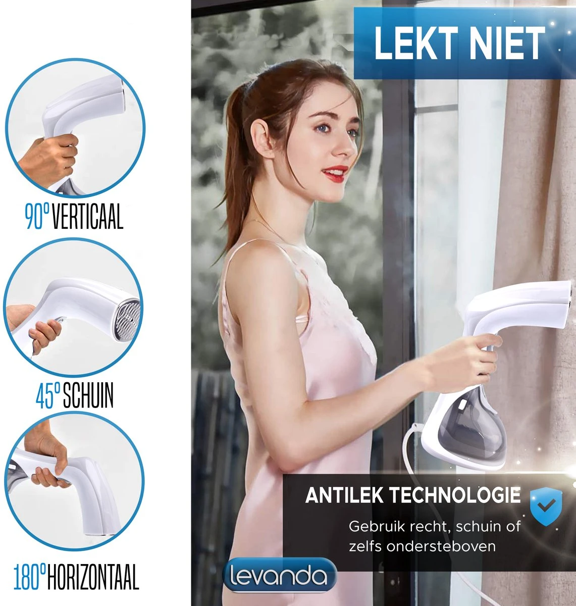 Levanda Kledingstomer - Handstomer Kleding - Stoomreiniger Stoomapparaat Kleding - Garment Steamer Kleding Stomer 4 Levanda Kledingstomer - Handstomer Kleding - Stoomreiniger Stoomapparaat Kleding - Garment Steamer Kleding Stomer - Afbeelding 4