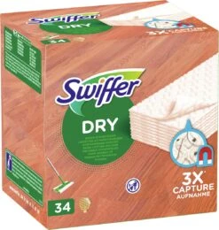 Swiffer Vloerdoekjes Houten Vloeren - Parket - Laminaat - 34 Stuks -Leifheit Store 1141x1200