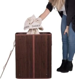 Springos Dubbele Wasmand | 2 Vakken Met Deksel | Opvouwbaar | 100 Liter | Met Uitneembare Waszak | Wasmand | Bruin 18 Springos Dubbele Wasmand | 2 Vakken Met Deksel | Opvouwbaar | 100 Liter | Met Uitneembare Waszak | Wasmand | Bruin -Leifheit Store 1142x1200 3