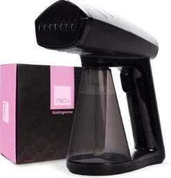 Fineza Kledingstomer – Handstomer – Stoomreiniger – Stoomapparaat Kleding - Stomer Kleding – Incl. Opzetborstel - Zwart