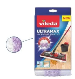 Vileda UltraMax Sensitive - Complete Set - Vlakke Microvezelmop + Emmer Met Pers - Voor Parket En Delicate Oppervlakken -Leifheit Store 1151x1200