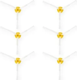 Kwmobile Borstelset Compatibel Met IRobot - Set Van 6 Zijborstels - Roomba 500/600/700-serie - Zijborstel Accessoire Voor Stofzuigerrobot