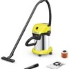 KARCHER WD 3 S V-19/4/20 Nat- En Droogzuiger - 19 L Roestvrijstalen Tank - 1000W (Blowerfunctie)