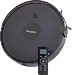 LifeGoods Robotstofzuiger - 1600Pa - Automatisch Laadstation - Dubbel Filtersysteem - Zwart