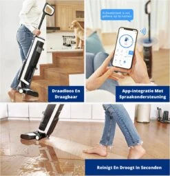 Tineco® - Draadloze Stofzuiger - Zonder Zak - Wassen En Stofzuigen - Floor One S3 Breeze - 220W Vermogen - Sterke Zuigkracht - 3-In-1 Apparaat - 4000mAh Batterij 18 Tineco® - Draadloze Stofzuiger - Zonder Zak - Wassen En Stofzuigen - Floor One S3 Breeze - 220W Vermogen - Sterke Zuigkracht - 3-In-1 Apparaat - 4000mAh Batterij -Leifheit Store 1159x1200 2