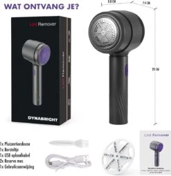 DynaBright Elektrische Pluizenverwijderaar - Draadloos - 2 Extra Opzetstukken - Pluizentondeuse - Grijs 13 DynaBright Elektrische Pluizenverwijderaar - Draadloos - 2 Extra Opzetstukken - Pluizentondeuse - Grijs -Leifheit Store 1163x1200 7