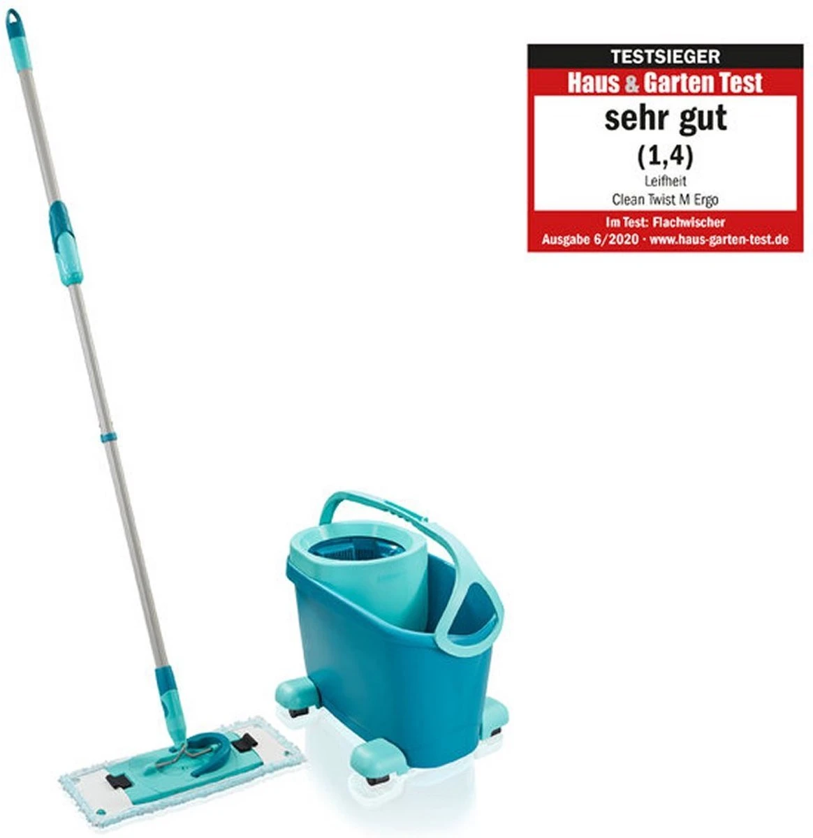 Leifheit Clean Twist M Vloerwisser Ergo Mobiel - Dweil Set Compleet Systeem Met Wieltjes - 33 Cm - 6 Liter 13 Leifheit Clean Twist M Vloerwisser Ergo Mobiel - Dweil Set Compleet Systeem Met Wieltjes - 33 Cm - 6 Liter - Afbeelding 13