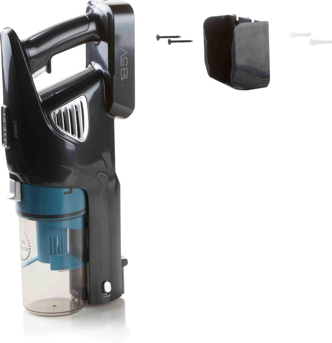 PRIMO PR501SV Stofzuiger Zonder Zak - 3-in-1 Steelstofzuiger Draadloos - Kruimelzuiger - HEPA Filter - Grijs/Blauw 8 PRIMO PR501SV Stofzuiger Zonder Zak - 3-in-1 Steelstofzuiger Draadloos - Kruimelzuiger - HEPA Filter - Grijs/Blauw - Afbeelding 8