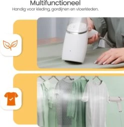 Goliving Kledingstomer - Handstomer Voor Kleding/textiel/stof - Stoomstrijkijzer - Handstoomreiniger - Handstomer - Opvouwbaar - Incl. Reis-etui - Groen -Leifheit Store 1170x1200 6