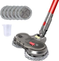 Merkloos Elektrische Mop Dweil Voor Dyson Steelstofzuiger - Dweilsysteem Voor V7 / V8 / V10 / V11/ V15series - Vloerwisser - Vloermop - Nat & Droog Mop
