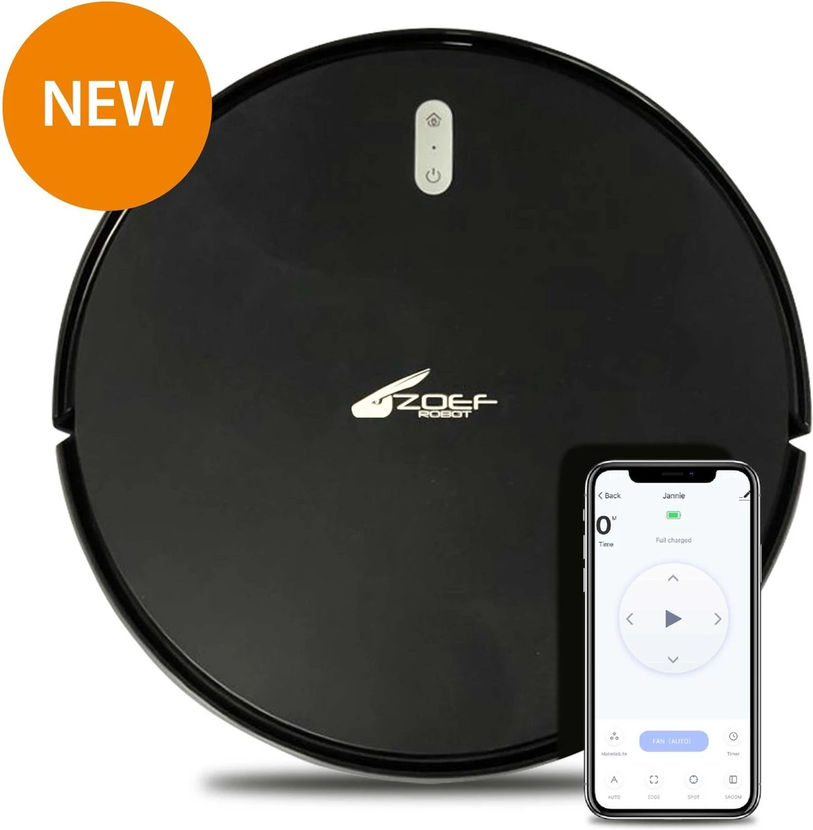 Zoef Robot Anna AS20Z - Robotstofzuiger - Met App En Slimme Navigatie - Robotstofzuiger Met Laadstation - Robot Stofzuiger 3 Zoef Robot Anna AS20Z - Robotstofzuiger - Met App En Slimme Navigatie - Robotstofzuiger Met Laadstation - Robot Stofzuiger - Afbeelding 3