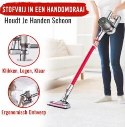 Looki Airbot - 4-in-1 Steelstofzuiger En Kruimelzuiger - 21KPA - Draadloos & Zakloos - Oplaadbaar - 150W - Stofzuiger Zonder Zak -Leifheit Store 1178x1200 5