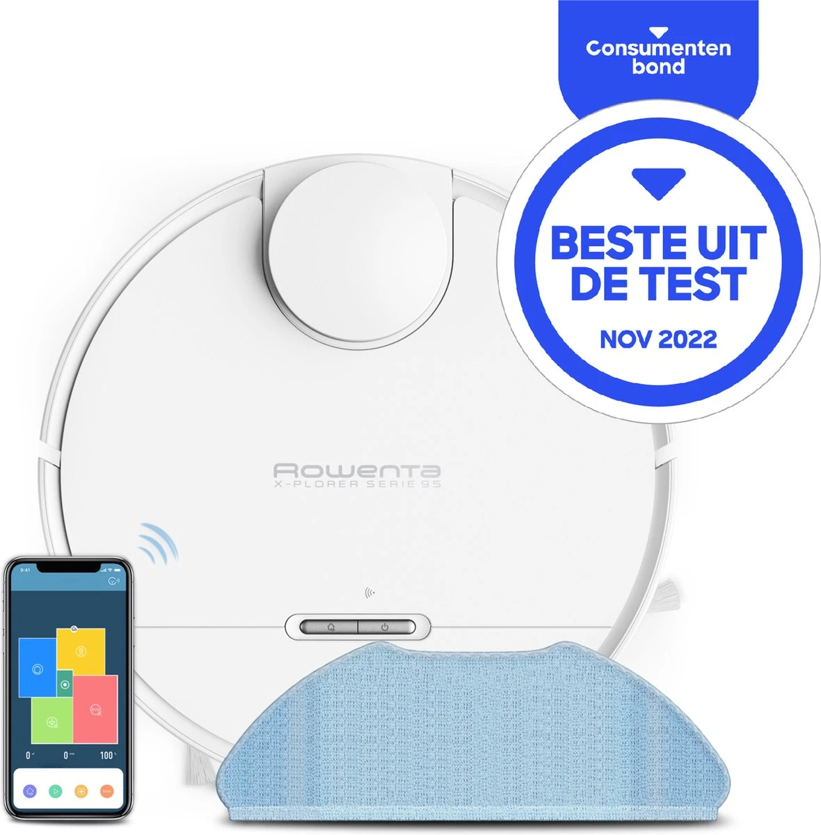 Rowenta X-plorer Serie 95 RR7987 - Robotstofzuiger Met Dweilfunctie 2 Rowenta X-plorer Serie 95 RR7987 - Robotstofzuiger Met Dweilfunctie - Afbeelding 2