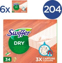 Swiffer Vloerreiniger Droge Doekjes Voor Parket - Voordeelverpakking 6 X 34 Navullingen -Leifheit Store 1185x1200 3