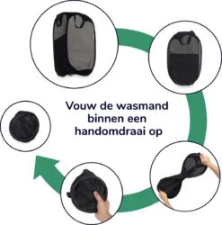 Wonair - Opvouwbare Wasmand - Wassorteerder - Extra Opbergvak – Met Hengsel - 70L - Zwart 10 Wonair - Opvouwbare Wasmand - Wassorteerder - Extra Opbergvak – Met Hengsel - 70L - Zwart -Leifheit Store 1185x1200 4