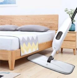 W&Z® Spray Mop - Schoonmaak Dweilsysteem - Vloerwisser Met Spray Functie - Vloertrekker Met Steel - Vloerreiniger - Wit -Leifheit Store 1186x1200 6